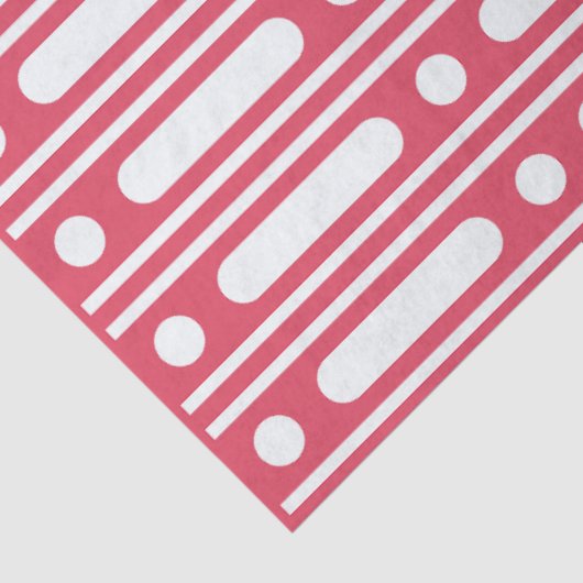 Raspberry Bone Inlay Dots Border Decoupage Paper Seidenpapier (Ausschnitt)