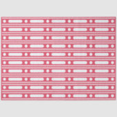 Raspberry Bone Inlay Dots Border Decoupage Paper Seidenpapier (Vorderseite)