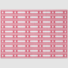 Raspberry Bone Inlay Dots Border Decoupage Paper  Seidenpapier