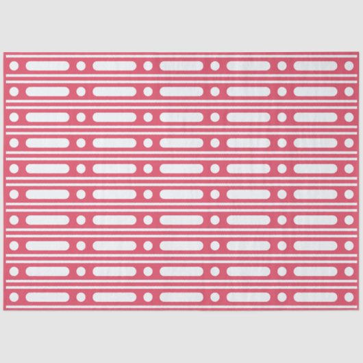 Raspberry Bone Inlay Dots Border Decoupage Paper  Seidenpapier (Vorderseite)