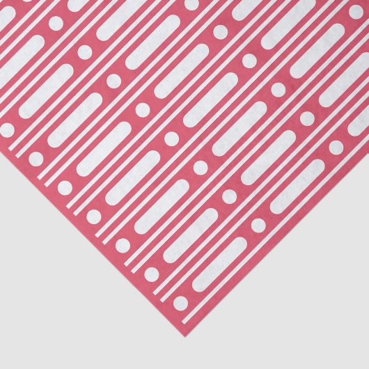Raspberry Bone Inlay Dots Border Decoupage Paper Seidenpapier (Ausschnitt)