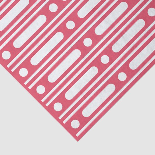 Raspberry Bone Inlay Dots Bordr Decoupage Paper Seidenpapier (Detail)