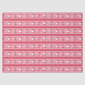 Raspberry Bone Inlay Floral Border Decoupage Paper Seidenpapier (Vorderseite)