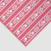 Raspberry Bone Inlay Floral Border Decoupage Paper Seidenpapier (Detail)