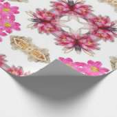 Raspberry Bouquet Geschenkpapier (Ecke)