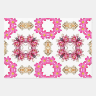 Raspberry Bouquet Geschenkpapier Set