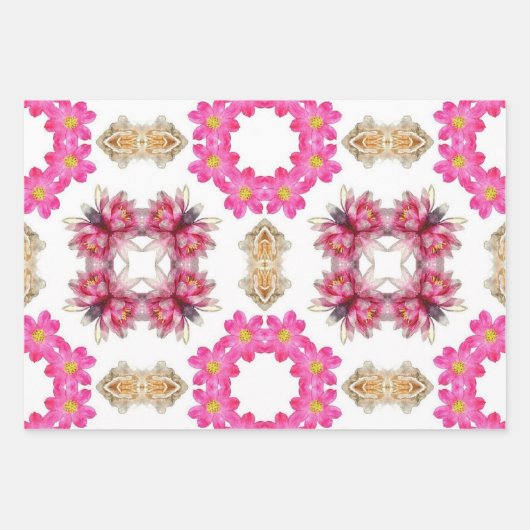 Raspberry Bouquet Geschenkpapier Set (Vorderseite)