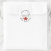 Raspberry Bubble Bath Runder Aufkleber (Tasche)
