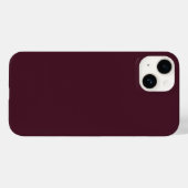Raspberry Burgundy, Solid Burgundy Case-Mate iPhone Hülle (Rückseite (Horizontal))