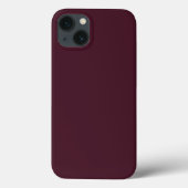 Raspberry Burgundy, Solid Burgundy Case-Mate iPhone Hülle (Rückseite)