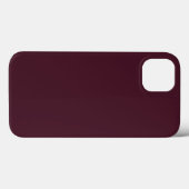 Raspberry Burgundy, Solid Burgundy Case-Mate iPhone Hülle (Rückseite (Horizontal))