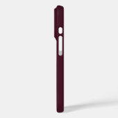 Raspberry Burgundy, Solid Burgundy Case-Mate iPhone Hülle (Rückseite / Links)