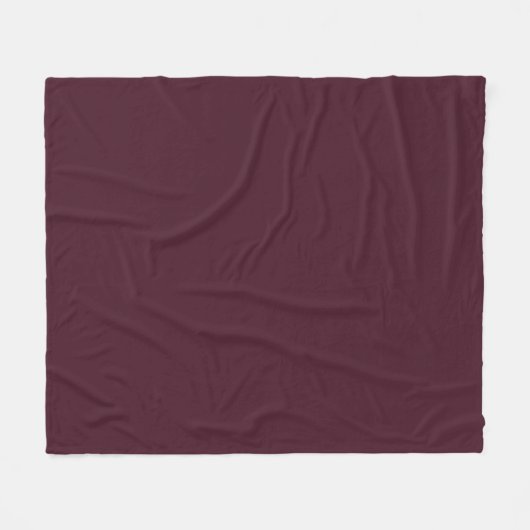Raspberry Burgundy, Solid Burgundy Fleecedecke (Vorderseite (Horizontal))