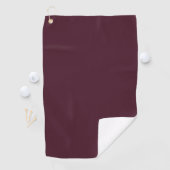 Raspberry Burgundy, Solid Burgundy Golfhandtuch (Insitu)