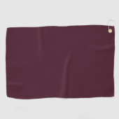 Raspberry Burgundy, Solid Burgundy Golfhandtuch (Horizontal)
