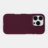 Raspberry Burgundy, Solid Burgundy iPhone Hülle (Rückseite (Horizontal))