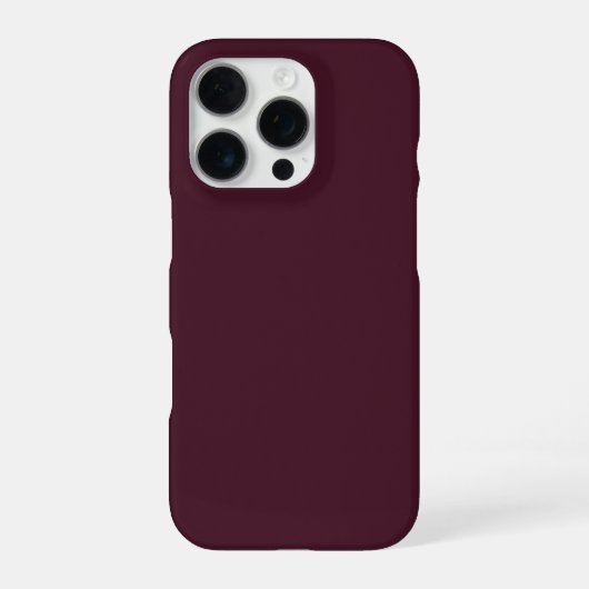 Raspberry Burgundy, Solid Burgundy iPhone Hülle (Rückseite)