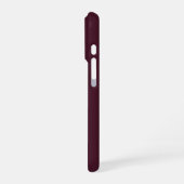 Raspberry Burgundy, Solid Burgundy iPhone Hülle (Linke Seite)