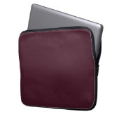 Raspberry Burgundy, Solid Burgundy Laptopschutzhülle (Vorderseite Links)