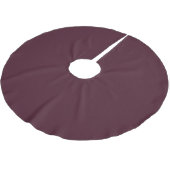 Raspberry Burgundy, Solid Burgundy Polyester Weihnachtsbaumdecke (Schrägansicht)