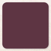 Raspberry Burgundy, Solid Burgundy Rechteckiger Pappuntersetzer (Vorderseite)