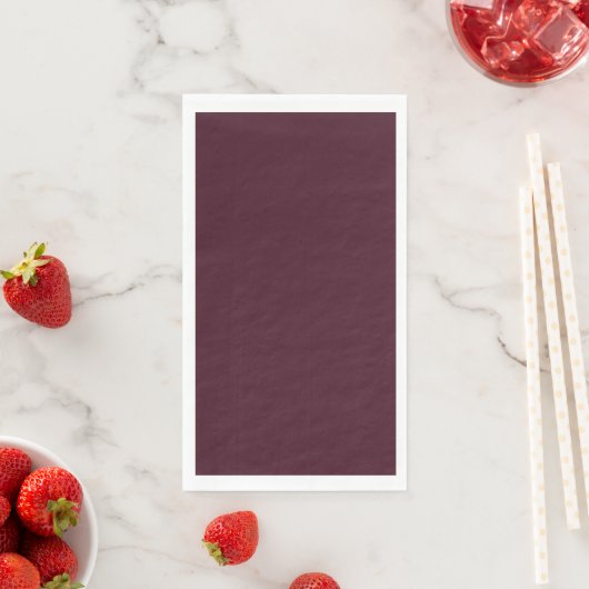 Raspberry Burgundy, Solid Burgundy Serviette (Beispiel)