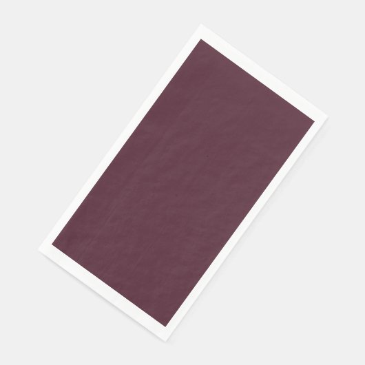 Raspberry Burgundy, Solid Burgundy Serviette (Ecke)