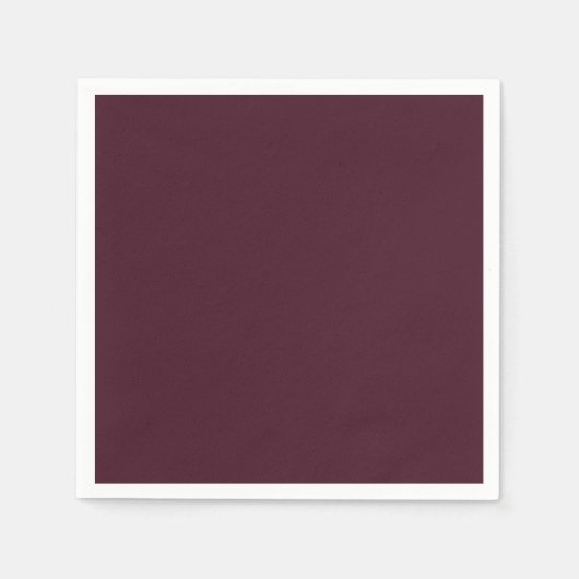 Raspberry Burgundy, Solid Burgundy Serviette (Vorderseite)