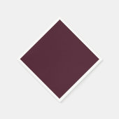 Raspberry Burgundy, Solid Burgundy Serviette (Ecke)