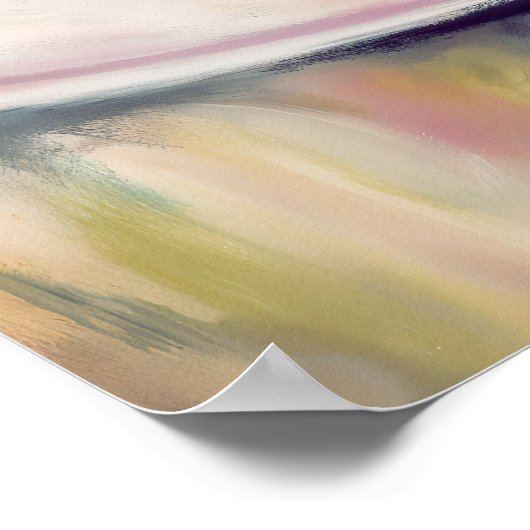 Raspberry Burst - Stilvolle Abstrakte Stillleben K Poster (Ecke)