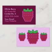 Raspberry Business Cards Visitenkarte (Vorne/Hinten)