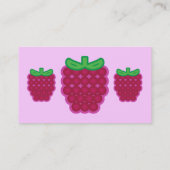 Raspberry Business Cards Visitenkarte (Rückseite)
