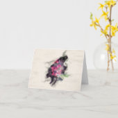 Raspberry Card Karte (Gelbe Blume)