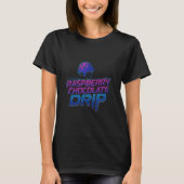 Raspberry Chocolate Chip Drip Ice Cream Lover Funn T-Shirt (Vorderseite)