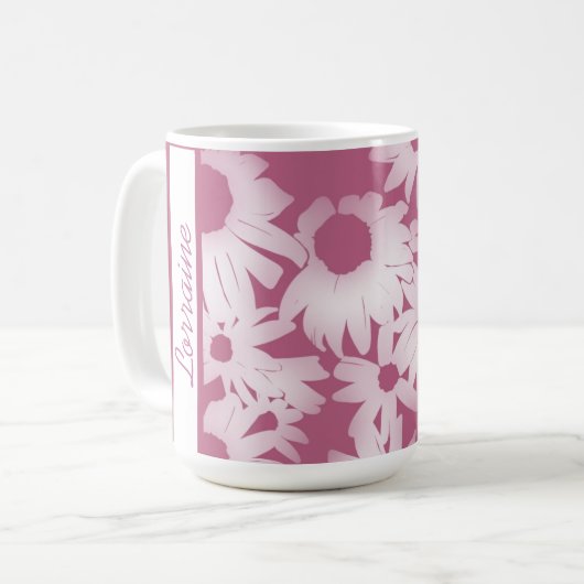 Raspberry Color Me Daisies Kaffeetasse (Vorderseite Links)