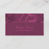 Raspberry Contemporary Business Card Visitenkarte (Vorderseite)