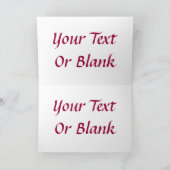 Raspberry Creme Birch Feiertagskarte (Innenseite)