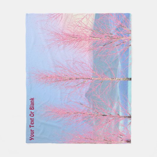 Raspberry Creme Birch Fleecedecke (Vorderseite)