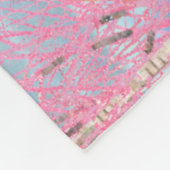 Raspberry Creme Birch Fleecedecke (Ecke)