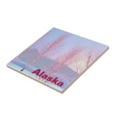 Raspberry Creme Birch Fliese (Seite)