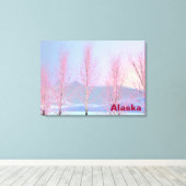 Raspberry Creme Birch Leinwanddruck (Insitu (Holzboden))