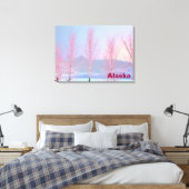 Raspberry Creme Birch Leinwanddruck (Insitu (Schlafzimmer))