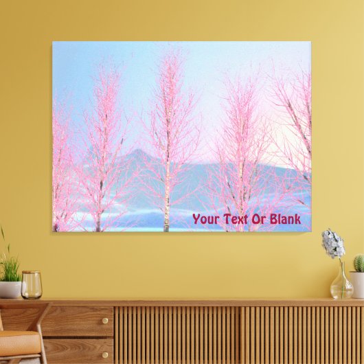 Raspberry Creme Birch Leinwanddruck (Insitu (Wohnzimmer))