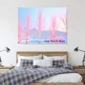 Raspberry Creme Birch Leinwanddruck (Insitu (Schlafzimmer))