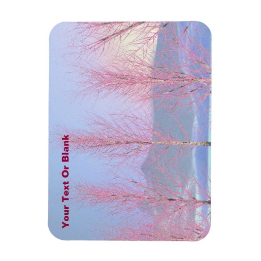 Raspberry Creme Birch Magnet (Vertikal)