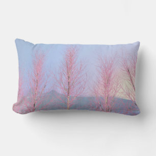 Raspberry Creme Birch Throw Kissen