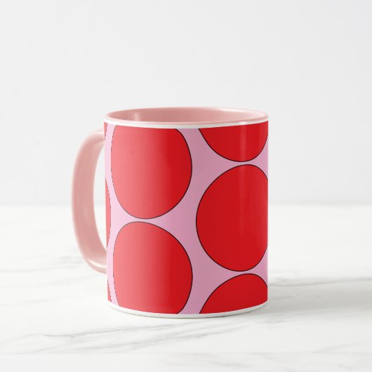 "RASPBERRY-CREME" POP-ART 11 OZ. KAFFEETASSE (Vorderseite Links)