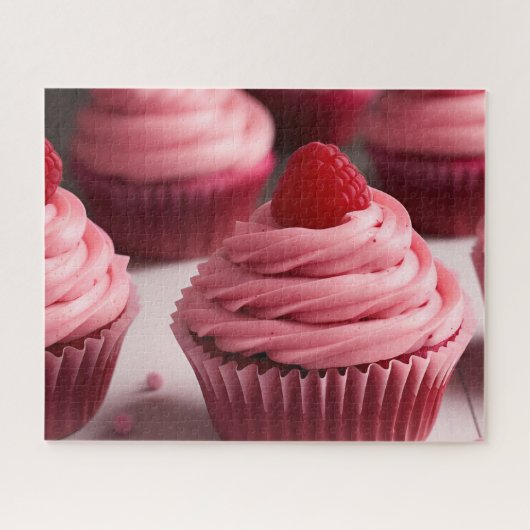 Raspberry Cupcakes Puzzle (Horizontal)