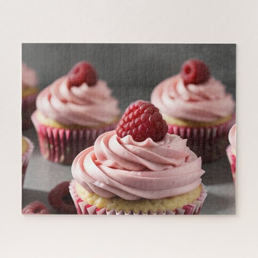 Raspberry Cupcakes Puzzle (Horizontal)