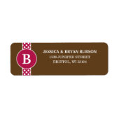 Raspberry Dainty Dots Custom Mit Monogramm Family (Vorne)